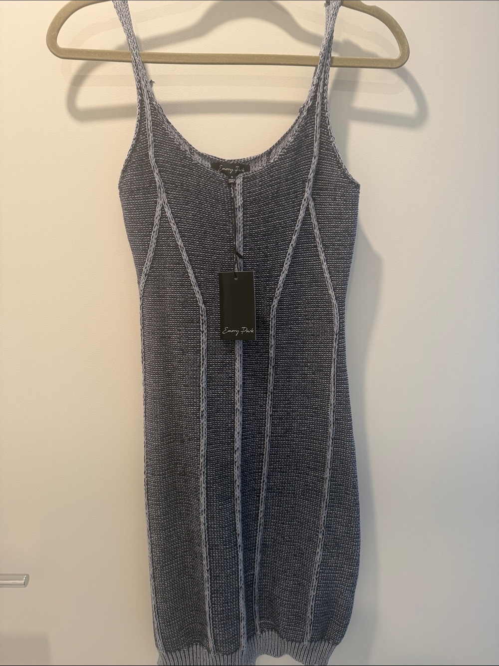 Vici Two Tone Knit Bodycon Mini Dress - Picture 3 of 4